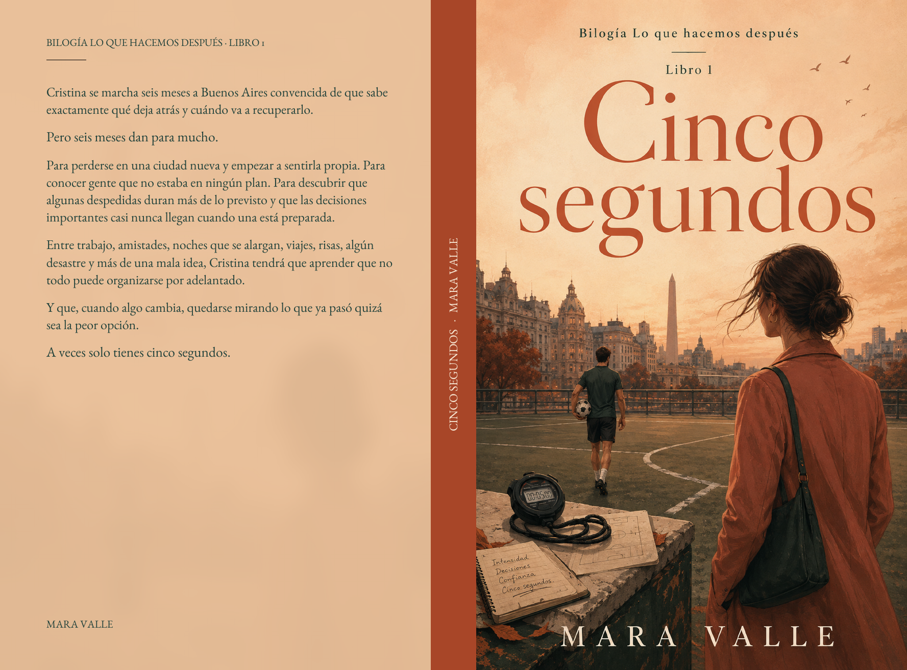 Portada de Cinco segundos, de Mara Valle